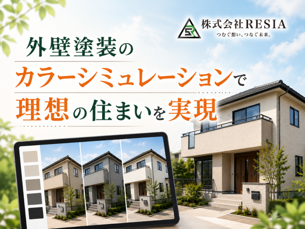 外壁塗装のカラーシミュレーションで理想の住まいを実現