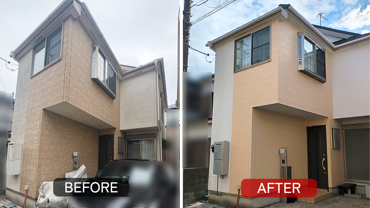 神奈川県座間市_外壁塗装施工事例_Resia